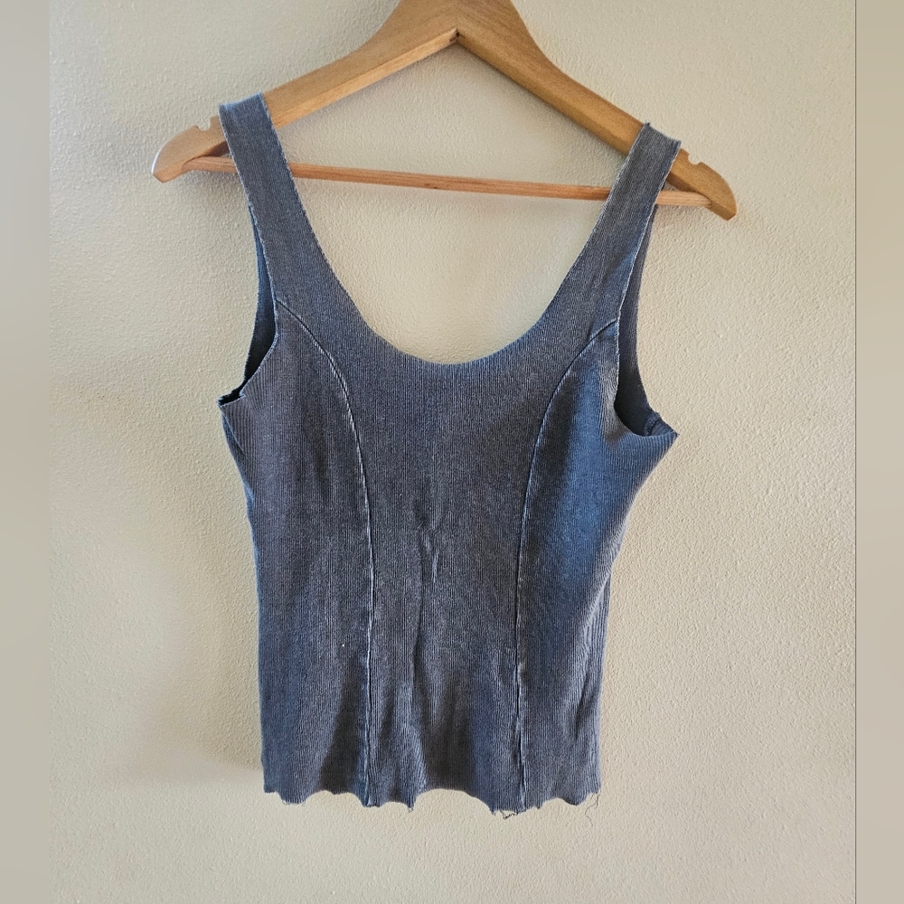 Gilded Intent Blue Tank Top
